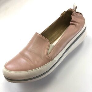 Ron White blush leather slip on womens loafer 39.5